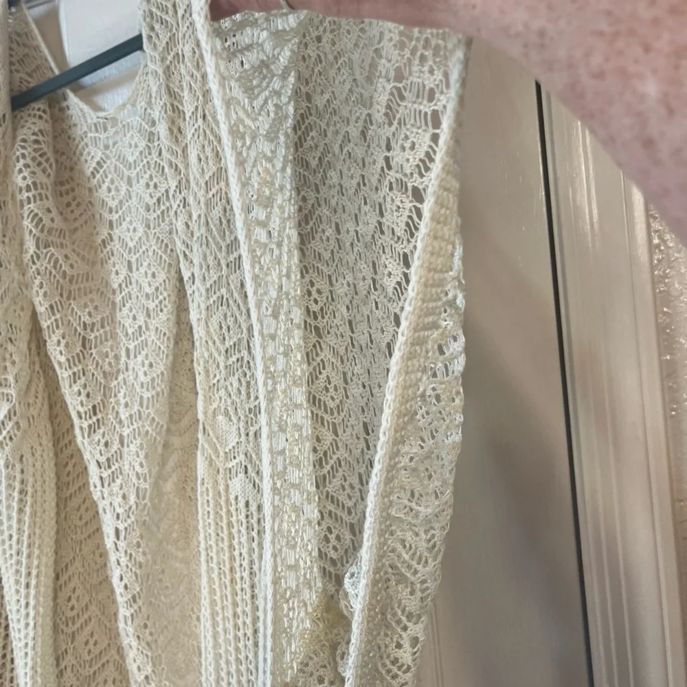 Cream Open-Knit Cover - Picture 4 of 5